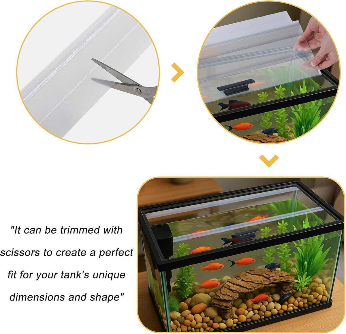 29.21x11.69 x0.16in Clear Tempered Glass Canopy – Essentials for Fish - 1PCS-29.21x11.69in - image 4