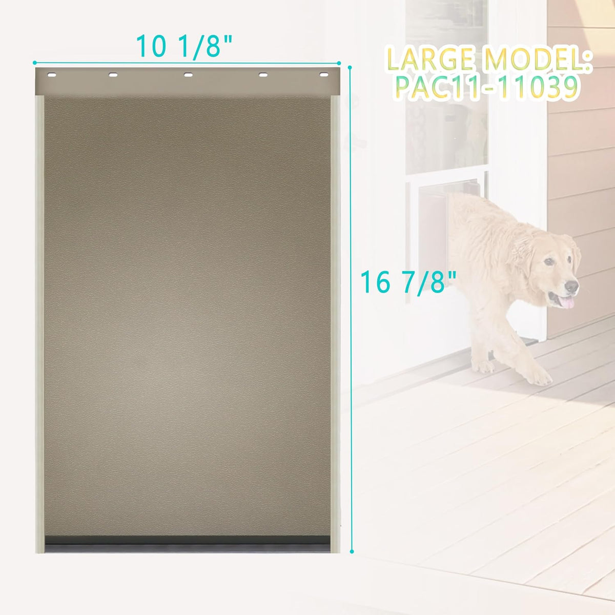 PAC11-11039 Pet Door Replacement Flaps Compatible with PetSafe - 1 / Large 10 1/8" x 16 7/8" - image 2