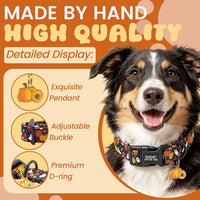 Elegant little tail Dog Collar - Halloween- Ghosts / Small (Pack of 1) - image 2