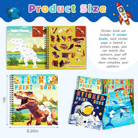 Homicozy 3Pcs Paint by Number Sticker Books for Kids 4-8 - Style2-4pcs - image 2