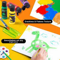 JOYIN Washable Tempera Paint Set for Kids 42PCS - 2 Fl Oz (Pack of 12) - image 4