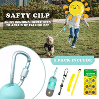 Dog Poop Bags Holder with LED Flashlight - Crystal Blue / 15 Count (Pack of 1) - image 4