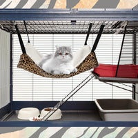 BBTO 3 Pcs Reversible Hanging Hammock Soft Plush for Cat Ferret - Dot - image 4
