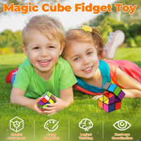 Euclidean Cube Fidget Toys for Kids 2 in 1 Star Cube Magic Cube - Multicoloured - image 4