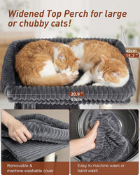 22.8" Cat Tree for Large Cat - Dark Gray - image 2