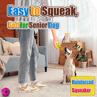 2" Squeaky Dog Toys for Small Dogs, Mini Breed - 2.6'' for M/L / Yellow+Green+Rose Red+Blue - image 3