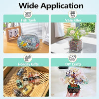 3 Lb Cat Eye Stones Aquarium Gravel Rocks for Fish Tank, Fish Tank Rocks Gravel Betta Fish Colorful Marbles for Vases Filler, Garden and Fish Tank Decoration