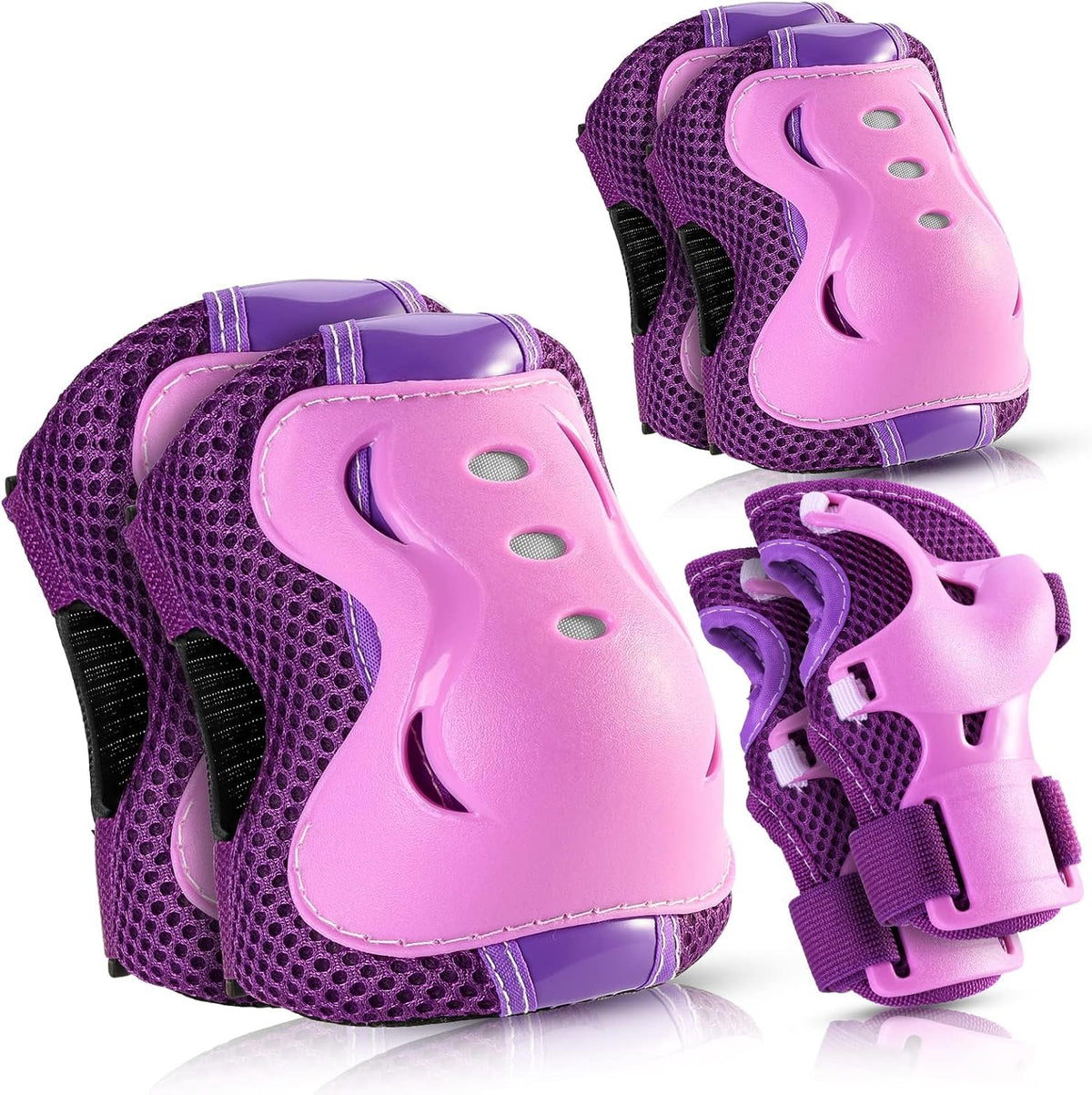 BOSONER knee pads for kids set with elbow pads and wrist guards - view 2
