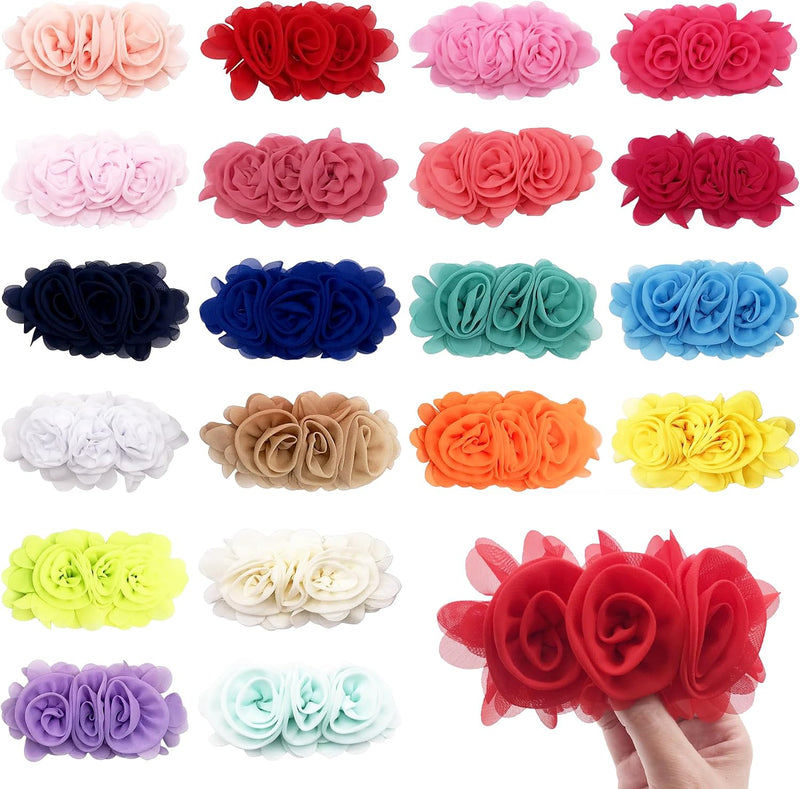 4PCS Dog Collar Flower Pink Attachment Bow Slider Charm for Large Dog – Essentials for Dogs - Dog Collar Flowers 20