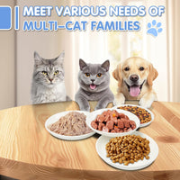 6 Pack Cat Food Bowl, Ceramic Cat Bowls - White - image 4