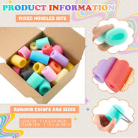 Frienda pool noodle bits, 50 colorful foam noodle pieces in assorted sizes - view 13