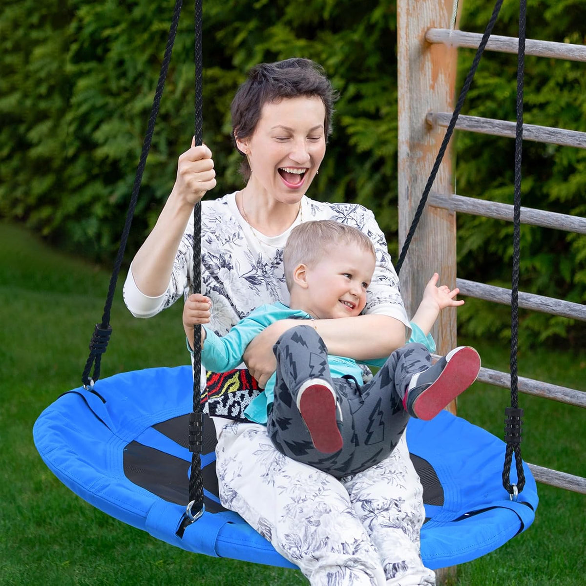 Trekassy 40" Saucer Tree Swing - Blue - image 2