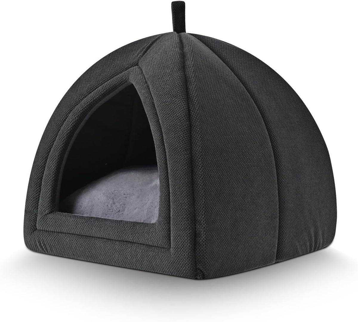 Amazon Basics Cat Bed Cave - Grey / L-17.5"×17.5"×17.5"