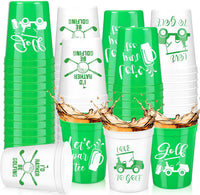 Norme 24 reusable plastic soccer party cups in 4 printed styles - view 4
