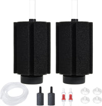 ALEGI Aquarium Bio Sponge Filter with Ceramic Media for 40-75 Gal - 75+ Gallon 2 pack