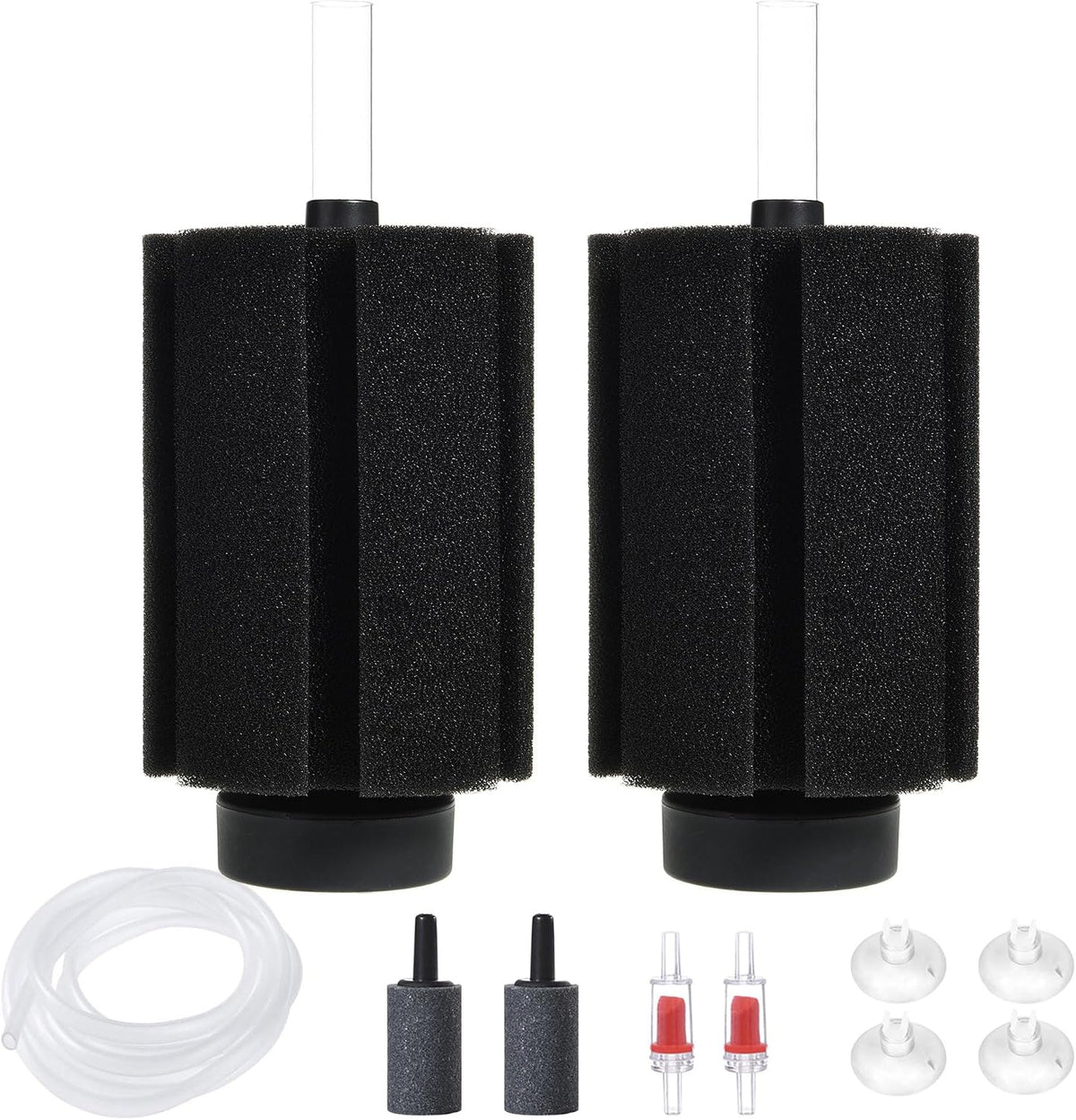 ALEGI Aquarium Bio Sponge Filter with Ceramic Media for 40-75 Gal - 75+ Gallon 2 pack