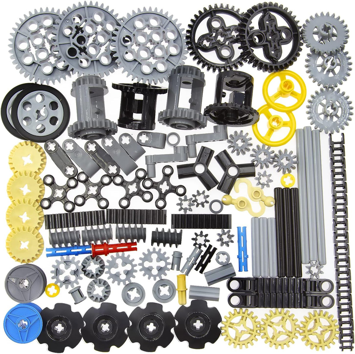 ASTEM 100+PCS Technic Gears and Axles Compatible with Technic-Sets