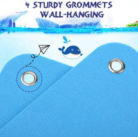 Yunsailing felt story boards for kids, 4 black flannel boards with grommets - view 14