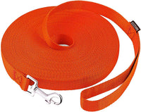 Long Dog Leashes for Training 15/20/30/50/100FT Lead for Medium Small - 3/4 Inch x 50 Feet / Orange