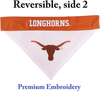 Pets First Collegiate Pet Accessories, Reversible Bandana - Large/X-Large / Texas Longhorns - image 2