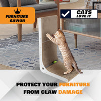 SMARTBEAN 3-Pack Cardboard Cat Scratcher for Indoor Cats - L-Shape Cat Scratcher - 1 pc - image 2