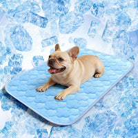 Dog Cooling Mat for Large Dogs - Blue Cloud Stitching / Medium - image 4