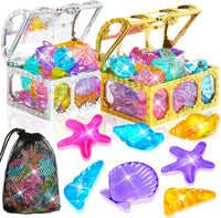 MARFOREVER diving gems pool toys, 15 colorful acrylic diamonds in two sizes - view 3