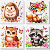 4 Pack Butterfly Paint by Number for kids Wooden Frame - BKH458+BKH459+BKH464+BKH465