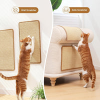 FUKUMARU Cat Scratcher Mat - Beige-2 Packs-19.6 x 11.8 Inch - image 4