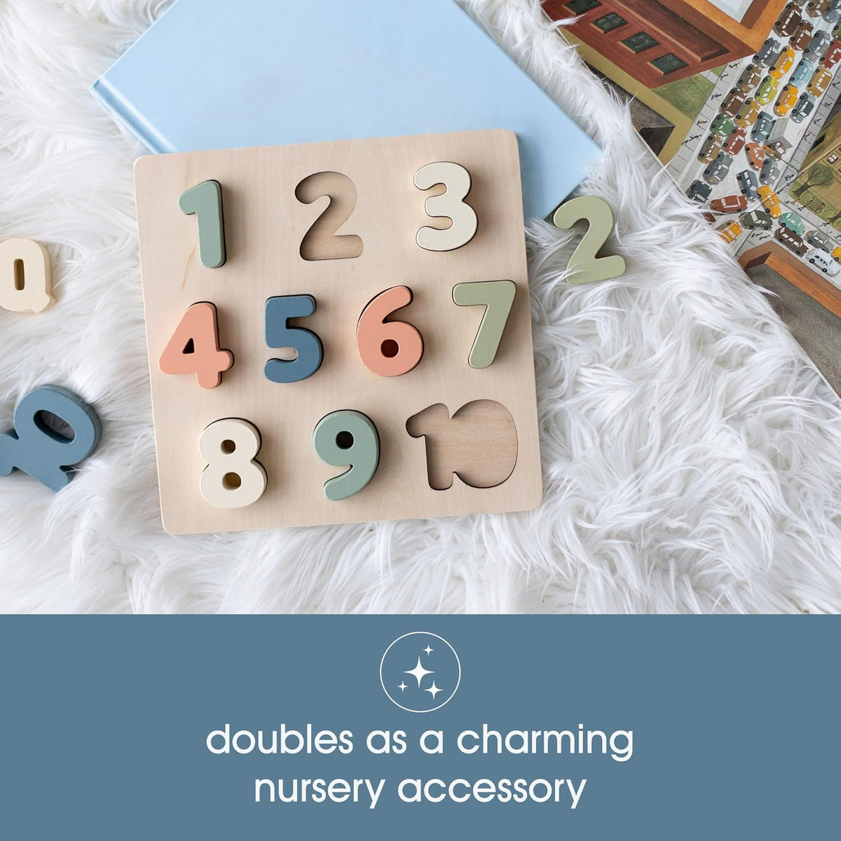 Pearhead Wooden Numbers Puzzle, 1-10 Counting Toy for Toddlers – Fun for Kids & Family - image 3