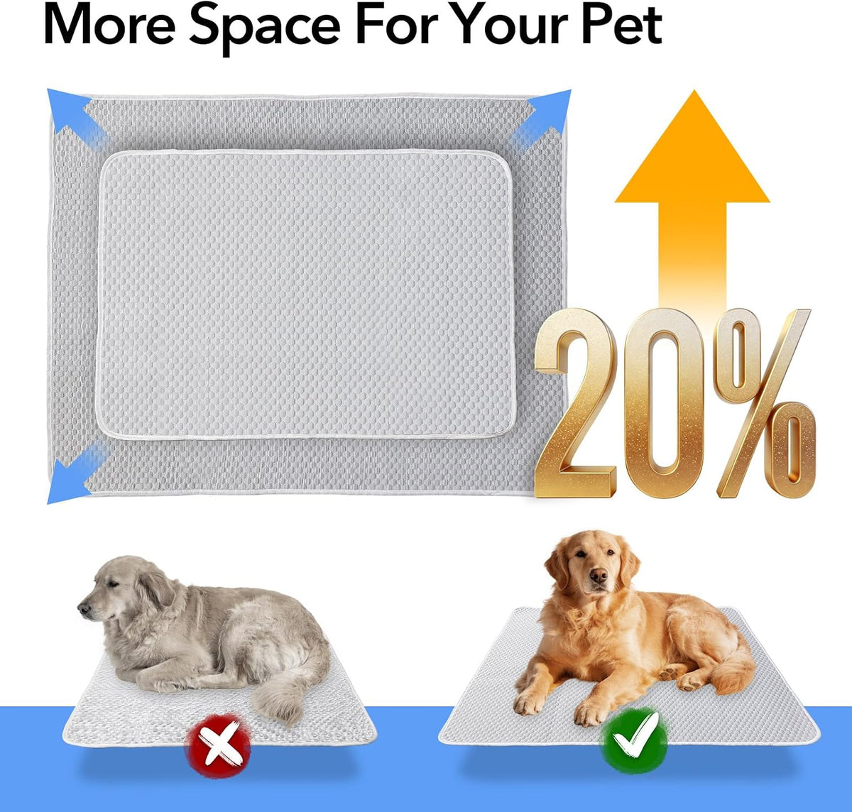 Large Dog Cooling Mat 46"x36", Washable Waterproof Non-Slip, L – Essentials for Dogs - Extra Large 60"x40" - image 3