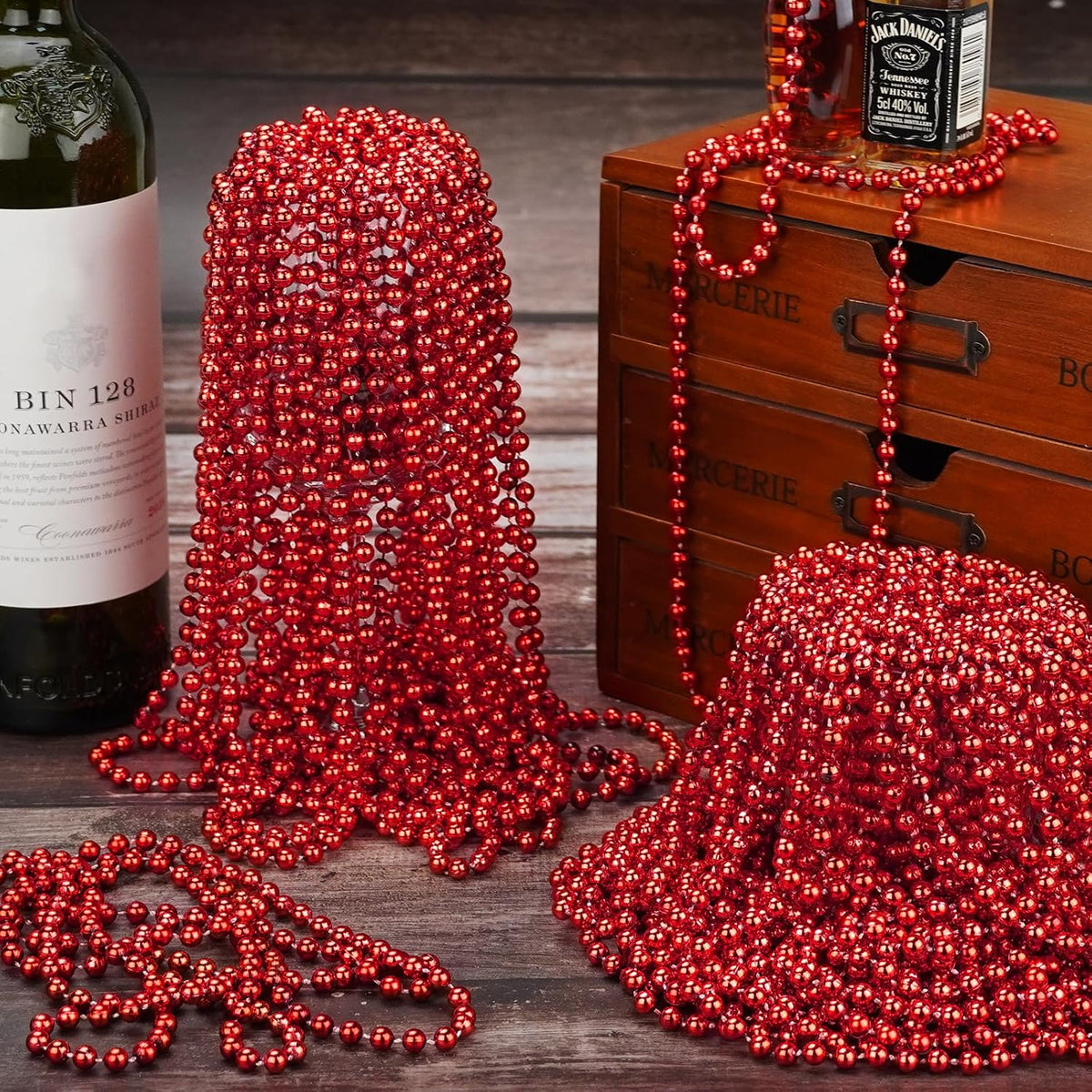 YAXINRUI 120 PCS St. Patricks Day Necklaces - Red / 24 Pcs - image 3