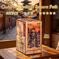 Cutefun Book Nook Kit for Adults - Twilight Sakura Path - image 2
