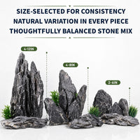 Dragon Stone Aquascaping Rocks, Aquarium Stone Set - 5 lb (2–6") / Seiryu-Stone - image 4