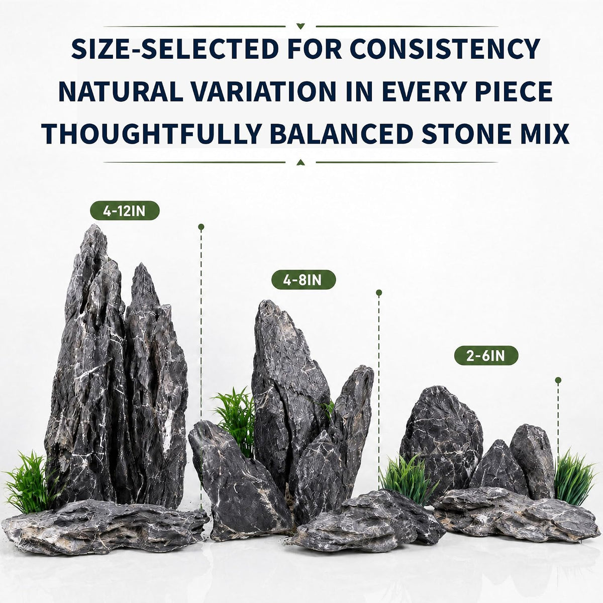 Dragon Stone Aquascaping Rocks, Aquarium Stone Set - 5 lb (2–6") / Seiryu-Stone - image 4