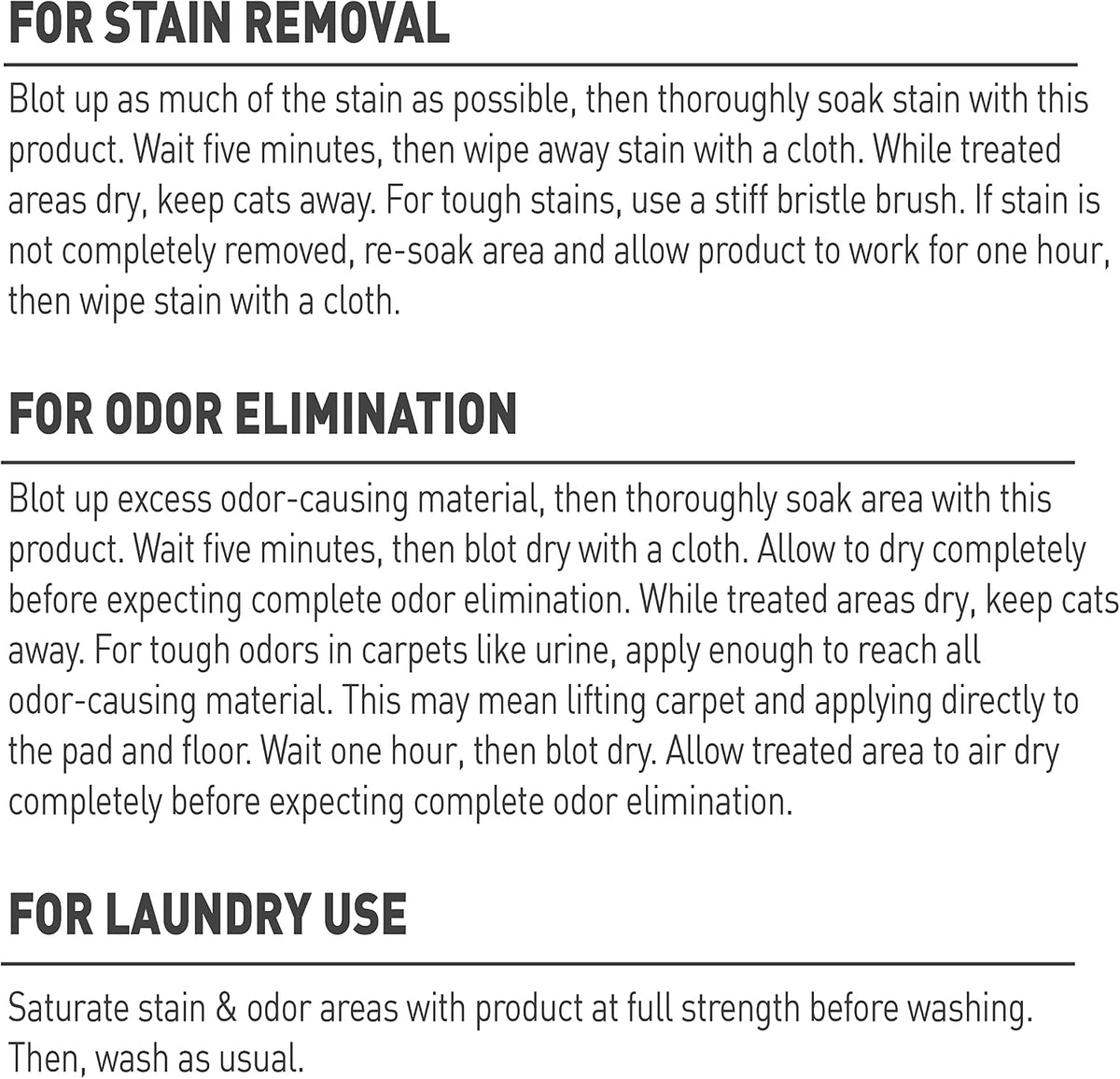 Nature's Miracle Just for Cats Oxy Stain and Odor Remover - 24 Fl Oz (Pack of 1) - image 3