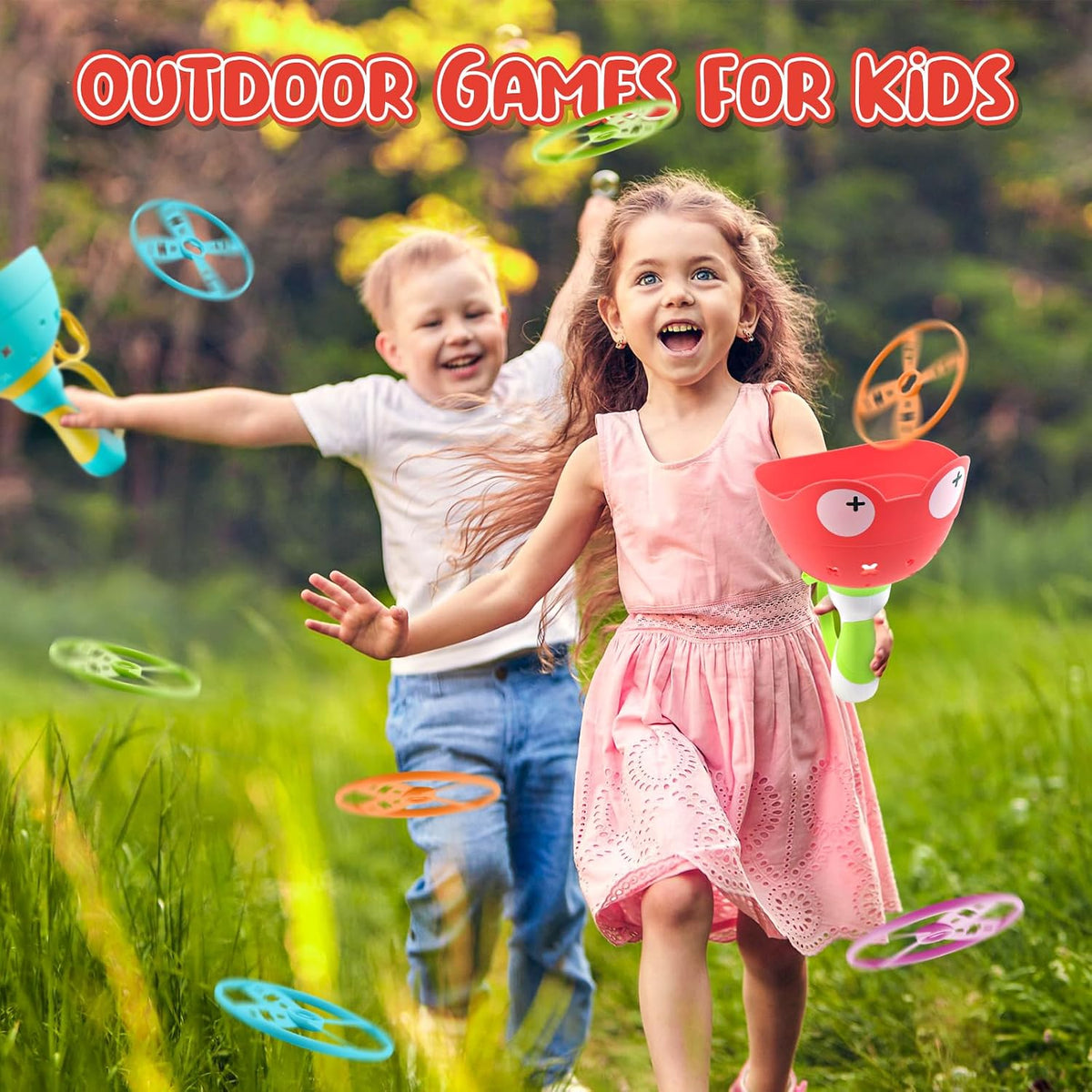 Outside Toys for Kids Ages 4-8 - Red+Green - image 2