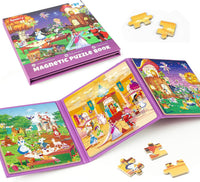 SYNARRY magnetic dinosaur puzzle book with three colorful dinosaur scenes - view 6