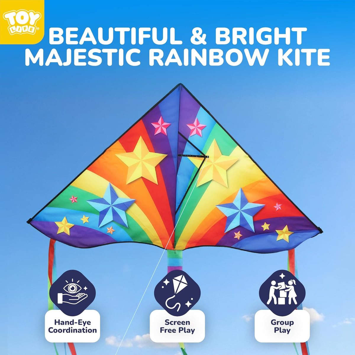 TOY Life Unicorn Kite for Kids - Rainbow Kite - image 2