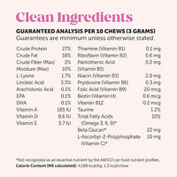 Cat Multivitamin Crunchy & Creamy Chews - Cat Treats for Health + Immune, Joint Support, Skin & Coat, & Digestion - Vitamins with Omega 3s, Lysine & Probiotics (30 Day Supply)