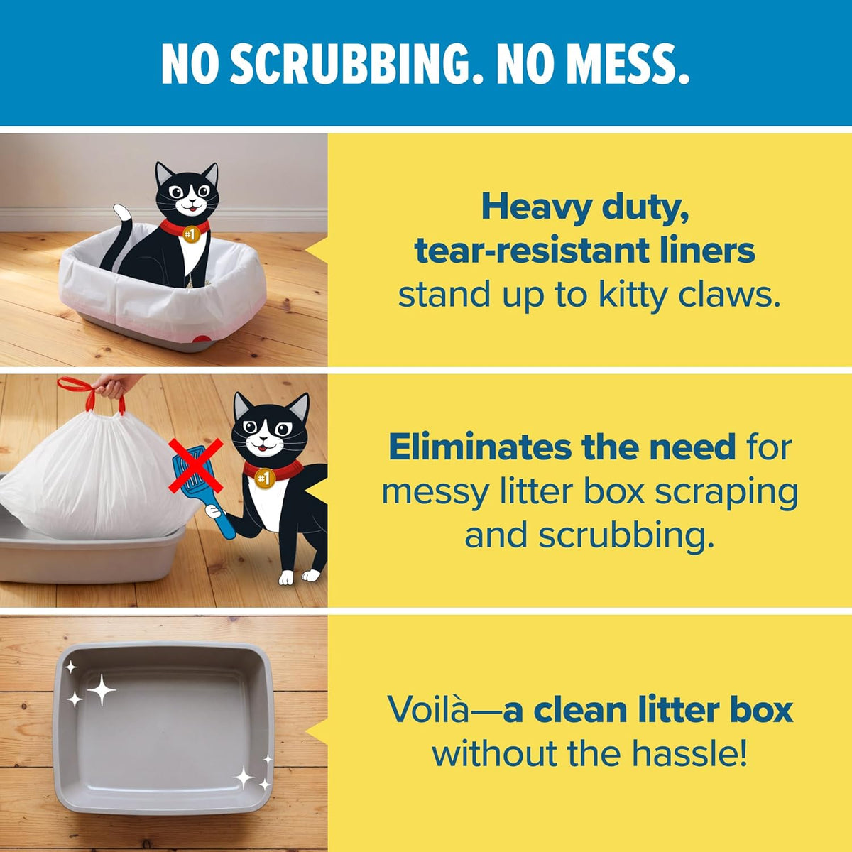 Jonny Cat Litter Box Liners Heavy Duty - Jumbo / 15 Count (Pack of 1) - image 4