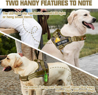 AUROTH Dog Harness for Large Dogs No Pull Tactical Harness and Leash - Desert Camo / L(Neck:19.7"-25.6",Chest:26"-33.9") - image 4