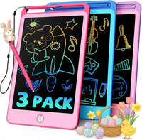 TEKFUN 3 Pack LCD Writing Tablet for Kids, Educational Kids - Blue+pink+purple / 8.5 inch / 3