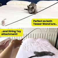 Forever Stick Refill 9-Pack, Feather Cat Wand Toy Attachment – Essentials for Cats - Feather Toys Refill 3-Pack - image 2