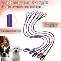 FOVRLZSE 5-Pack Dog Slip Leashes 4.6FT Nylon Training Lead - Classic Hue - image 2