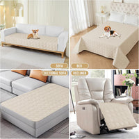 ZNSAYOTX Ultimate Cozy Blankets 100% Waterproof Sofa Mat Blanket - Beige / 82x102 Inch - image 4
