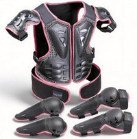 DBaoXiaoMu kids dirt bike gear armor vest suit with chest, back, knee and elbow protection