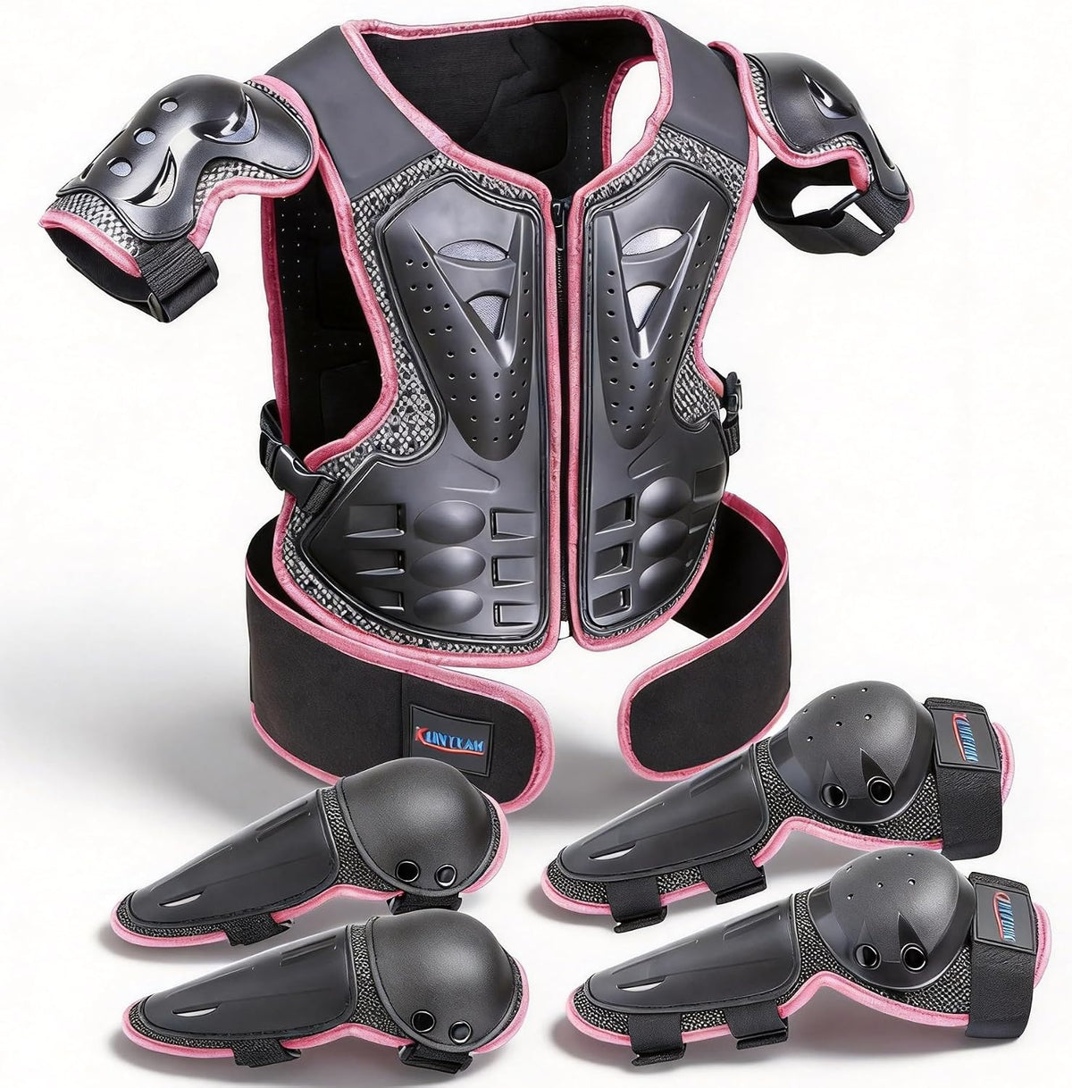 DBaoXiaoMu kids dirt bike gear armor vest suit with chest, back, knee and elbow protection