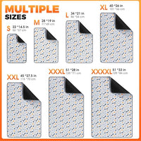 Hompet Washable Pee Pads for Dogs, 51"x28", 2-Pack Thick Heavy Absorbency Reusable Pee Pads Prevent Leakage Non-Slip, Pet Training Pads for Puppy Playpen, Crate, Potty, Floor, Bed, Sofa