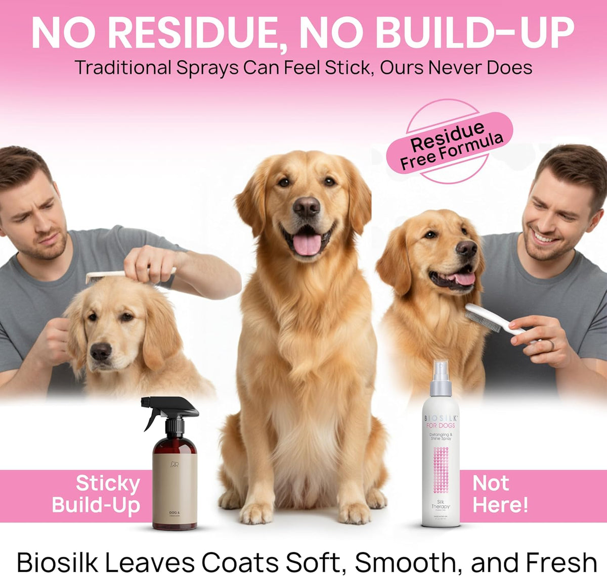BioSilk for Dogs Silk Therapy Detangling and Shine Spray - 8 Fl Oz (Pack of 2) - image 3